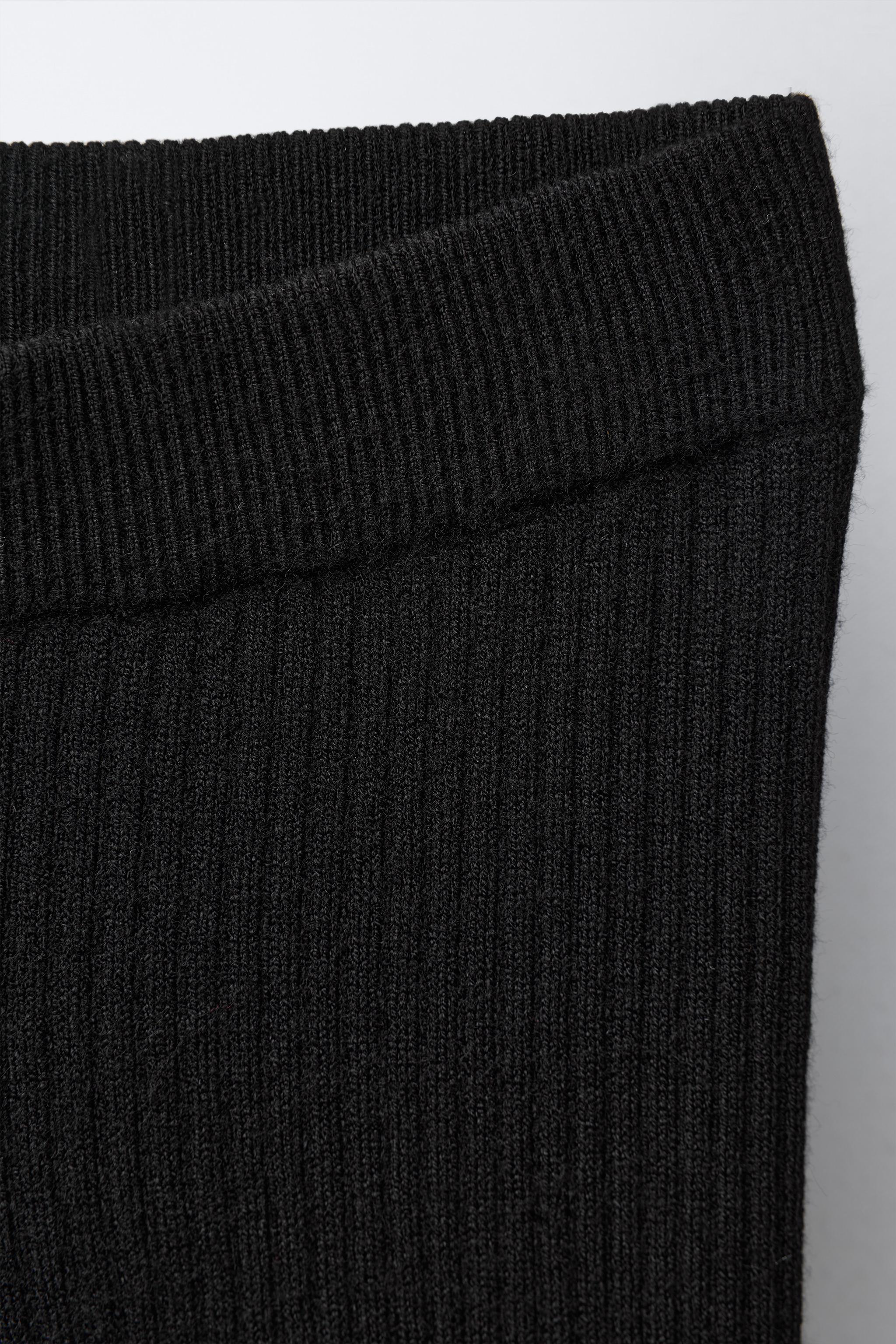 FLARE KNIT LEGGINGS WITH BOWS